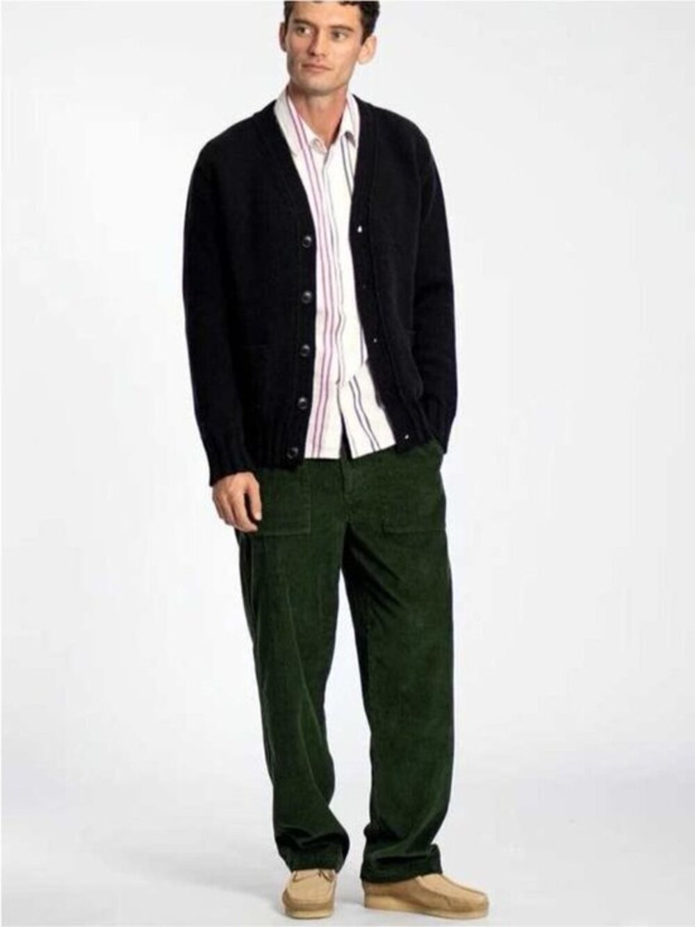 Far Afield Coup Corduroy Trouser Bottle Green size 3